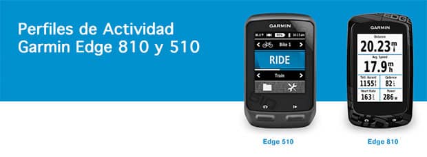 Garmin Edge 810 – Configurando Perfiles de Actividad