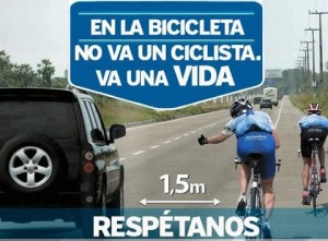 Respeta al ciclista en situaciones de emergencia